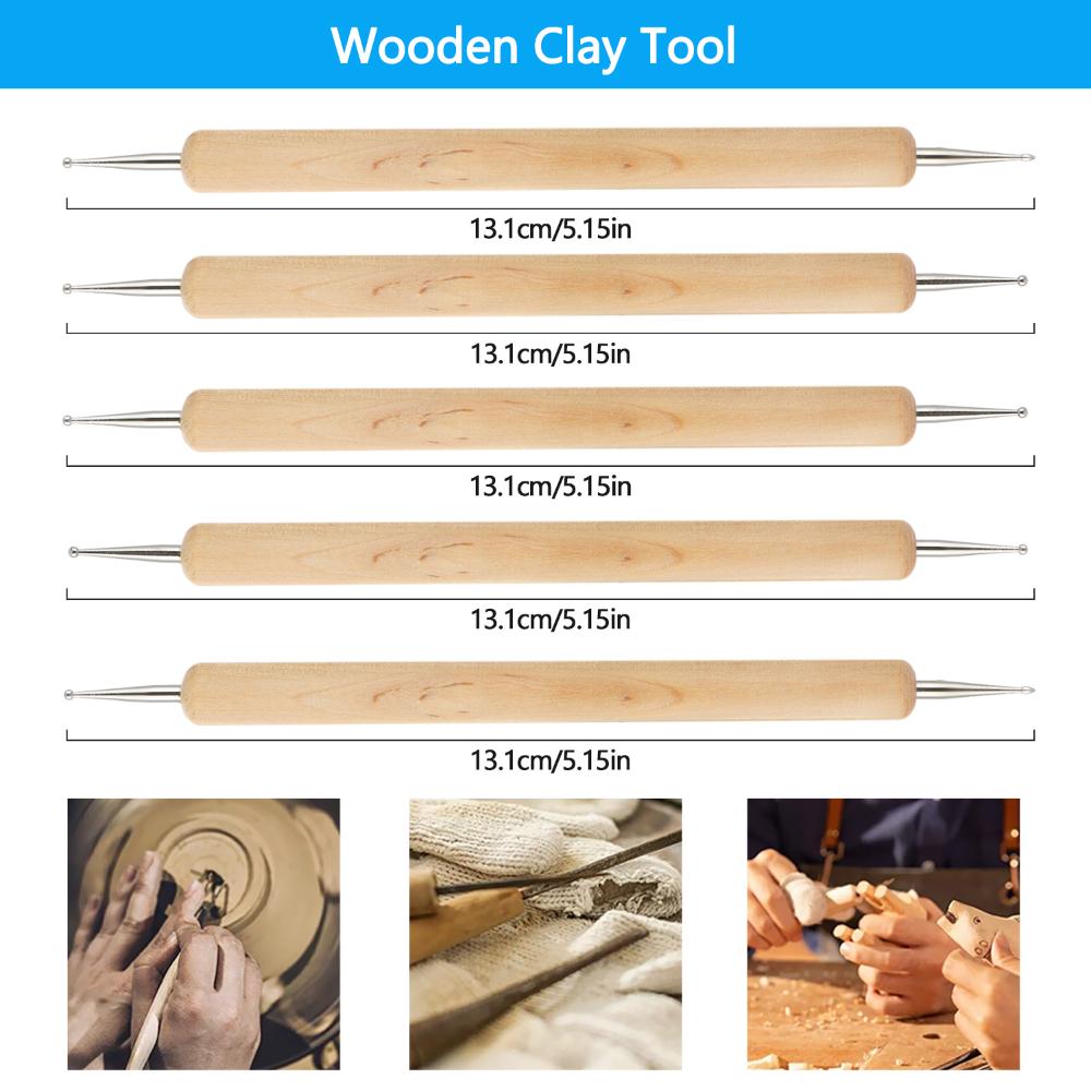 Инструменты Наборы инструментов для моделирования из глины Инструменты для полимерной глины Шариковый стилус Инструменты для нанесения точек Инструменты для лепки из глины