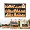 Christmas Nativity Scene Advents Calendar with Movable Star Indoor 3D Wood Base Decoration for Holiday Countdowns