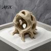 3D Printed Aquarium Decor Hideout Tree Ball, Natural Look Root Reptile Hideout, Gecko Habitat Accessory Fish Cave, Decorative Shelter for Betta Shrimp