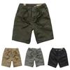 Свободные мужские шорты-карго с накладными карманами, модные летние повседневные брюки