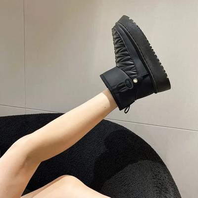 Модные ботильоны для женщин Зима 2024 Женские ботильоны для снега Новинка Водонепроницаемые Нескользящие Удобные и элегантные Весенние Гяру 39