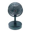 Выдвижной складной настольный вентилятор с зарядкой через USB, регулируемый на три уровня портативный вентилятор с регулировкой угла наклона на 180°