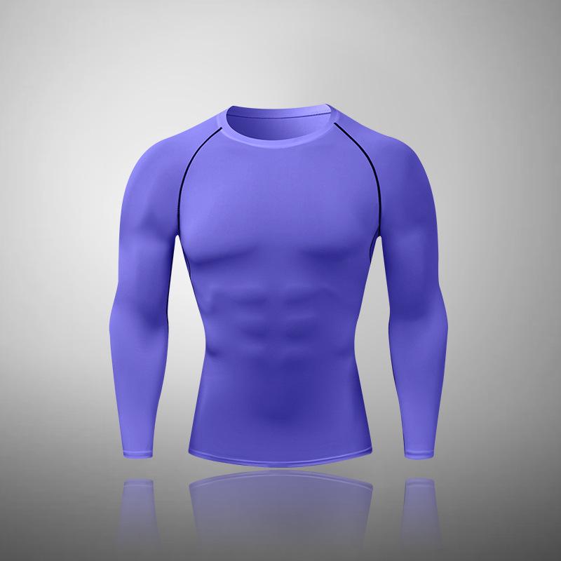 Мужские спортивные леггинсы с высокой эластичностью и компрессией: Быстросохнущие длинные брюки для бега, баскетбола и фитнеса.