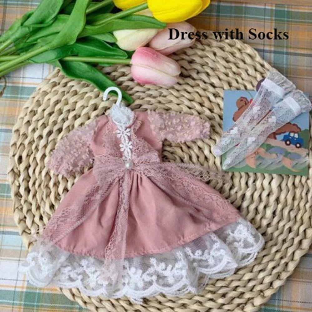 Casual Lace Dresses Clothes Fashion Doll Princess Dresses Doll Long Sleeve for 1/6 BJD 30cm Dolls