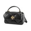 Tory Burch Kira Fashion Casual Brand Logo Flap Closure Handheld Shoulder Crossbody Bag Women handbags Black 154719-001