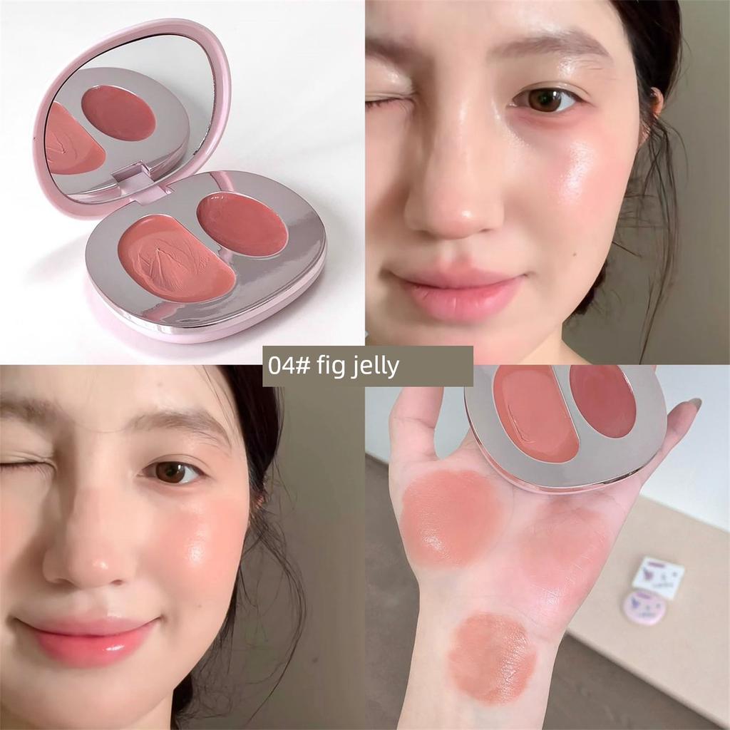 Zhao Lusi's Same Style Genuine Blush, Matte and Delicate, Natural and Youthful, High-Gloss, Dewy Finish, Long-Lasting and Not Easy to Smudge