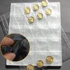 20/30/42 Pockets Clear Ring Coin Holder Album Badge Per Page Money Collection