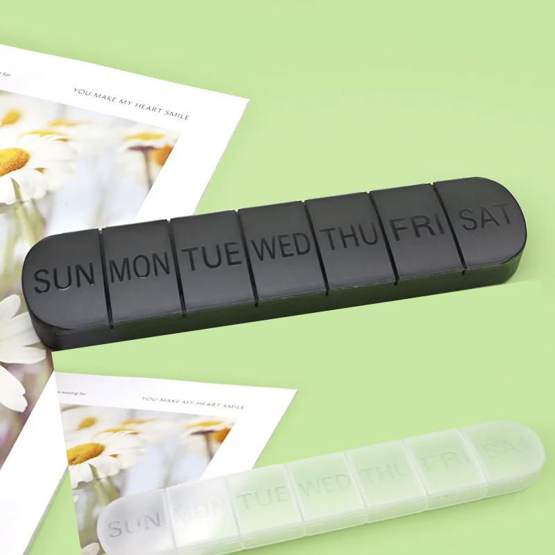 Еженедельная коробка для таблеток, чехол для таблеток, дозатор лекарств, мини-портативный органайзер для таблеток, чехол с 7 сетками, коробочка для таблеток, контейнер для хранения планшетов