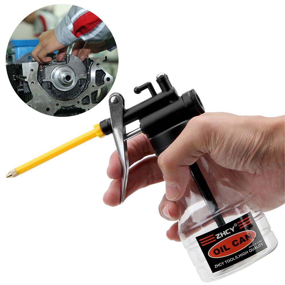 Пластиковые 250 мл ручные инструменты, смазочные банки для масляного насоса, прозрачная масляная банка, масленка высокого давления, гибкий пистолет для смазки