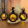 Pumpkin Lanterns Portable Small Wind Lanterns Night Lights Candlestick Lamps Festival Gifts for Kindergarten Children