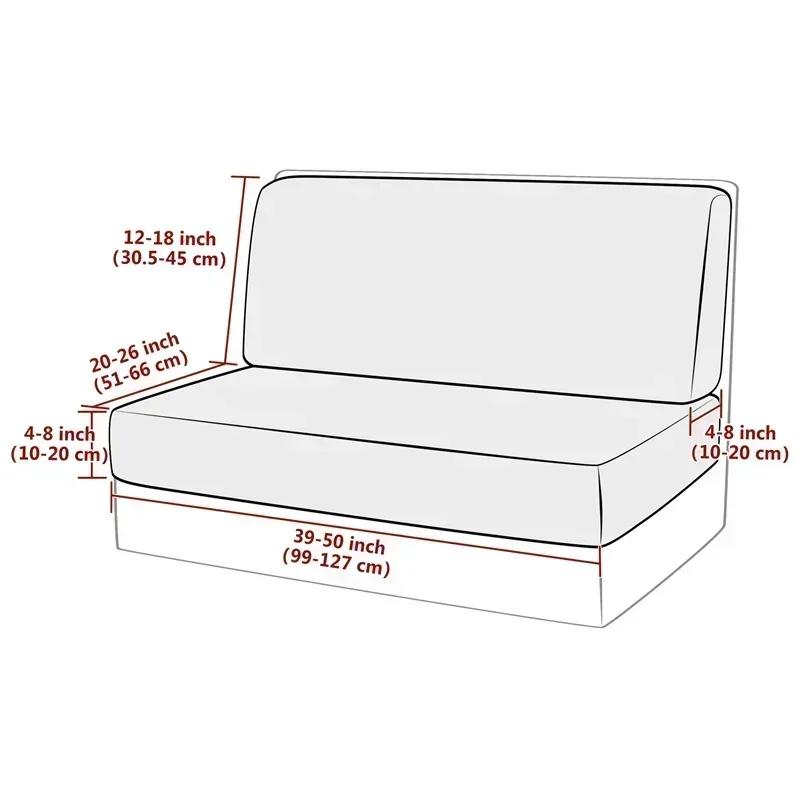 2 шт./комплект эластичные чехлы для подушек для обеденного уголка в автофургоне, чехлы для дивана и сидений в автофургоне, моющиеся чехлы для мебели, протекторы для скамейки в автофургоне, кемпере