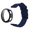 For Amazfit Active Max Tempered Glass PC Case & Nylon Strap Black Ring Nylon Strap Band Protective Cover Set