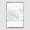 Melbourne Train And Tram Map Metal Plaque Poster Club Home Home Printing Poster Tin Sign Poster