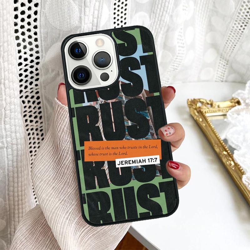 Bible Verse Jesus Christ Christian phone Case For iPhone 16 15 14 Plus XR XS for apple 16 11 12 13 mini Pro Max coque