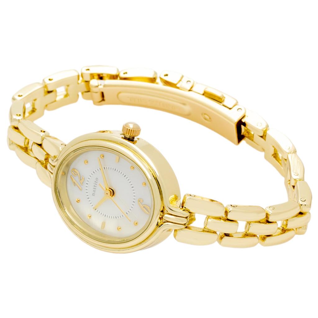 Watch 3 ATM Waterproof Daily Waterproof Shell Dial Metal Band WP Cielda Gold [Fieldwork] Women's JN034-2