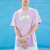 Anta Lifestyle Series Logo Print Casual Letter Short Sleeve T-Shirt Unisex Tops Light-Pink Purple 152328133-3