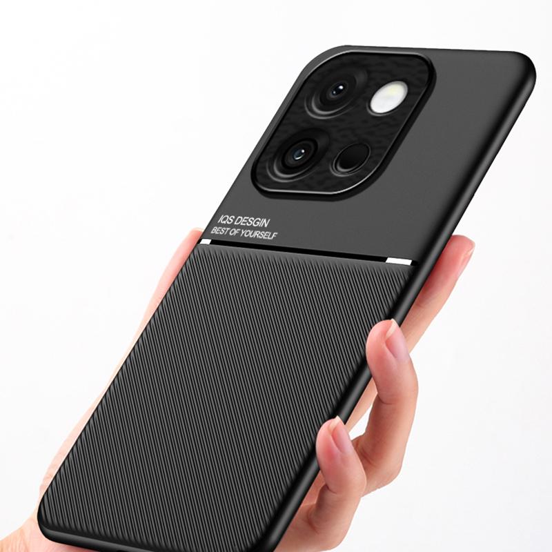 Текстурированный магнитный чехол для телефона OnePlus 13T с полной защитой четырех углов, противоударный и устойчивый к падениям