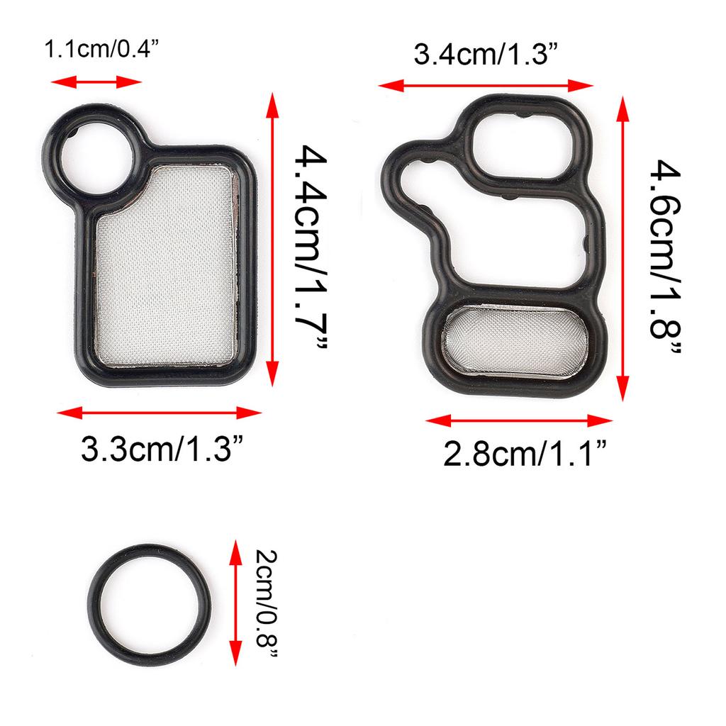 Автомобильные аксессуары Комплект прокладок электромагнитного золотникового клапана для Honda Acura Civic CRV Accord K-series i-VTEC K20 K23 K24 K20A 2001-11 15815-RAA-A02 91319-PAA-A01