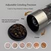 Маленькая электрическая мельница для соли и перца USB автоматическая электрическая регулируемая соль для одной руки для кухни из нержавеющей стали и набора, перезаряжаемая, мельница,