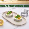5CM Stainless Steel Perforated Round Tart Mold, French Flan Ring Baking Mold with Holes, Breathable Baking Tool for Pastry