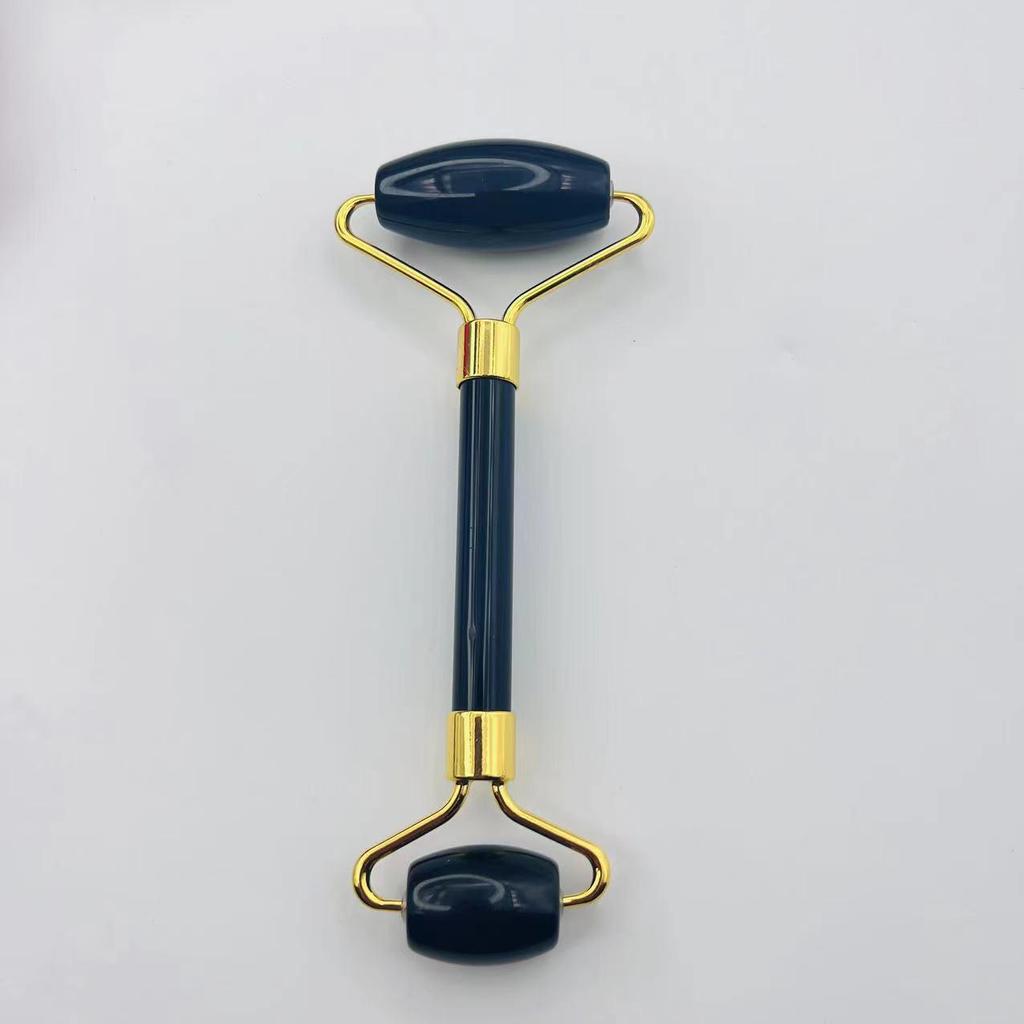 Массажер для лица из розового кварца с двойной головкой