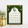 Acrylic Desktop Ramadan Advent Calendar with Base, Ethnic Home Table Eid Decoration, Countdown To Eid Holiday Craft