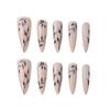 Artificial Nail Tips Manicure Tool Wearable Almond Fake Nails Plum Blossom Stiletto False Nails