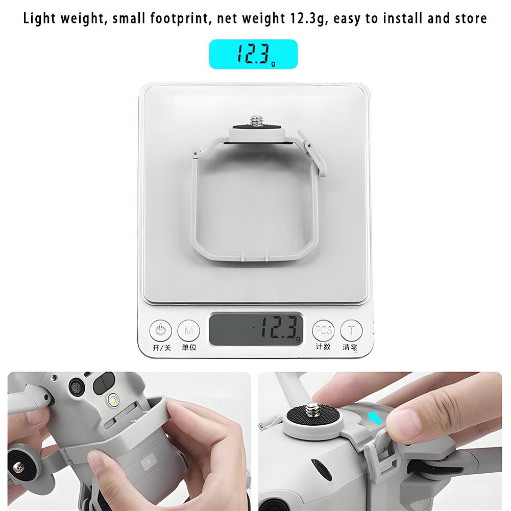 Для MINI 4 Pro Верхний расширительный адаптер кронштейн с 1/4 винтом комплект держателя спортивной камеры для DJI MINI 4 Pro Аксессуары для дрона