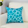 Чехлы на подушки с геометрическим рисунком четырехлистник бирюзовый бирюзовый льняной плед наволочка кровать декоративные подушки диван холст