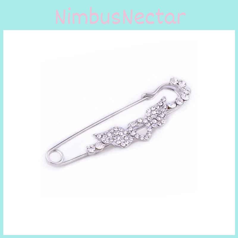 Exquisite Women Fashion Crystal Rhinestone Butterfly Corsage Jewelry Piece