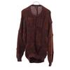 Santa Fe Wool Blend Long Sleeve the Mall Knit 3 Brown Sweater Men's Used