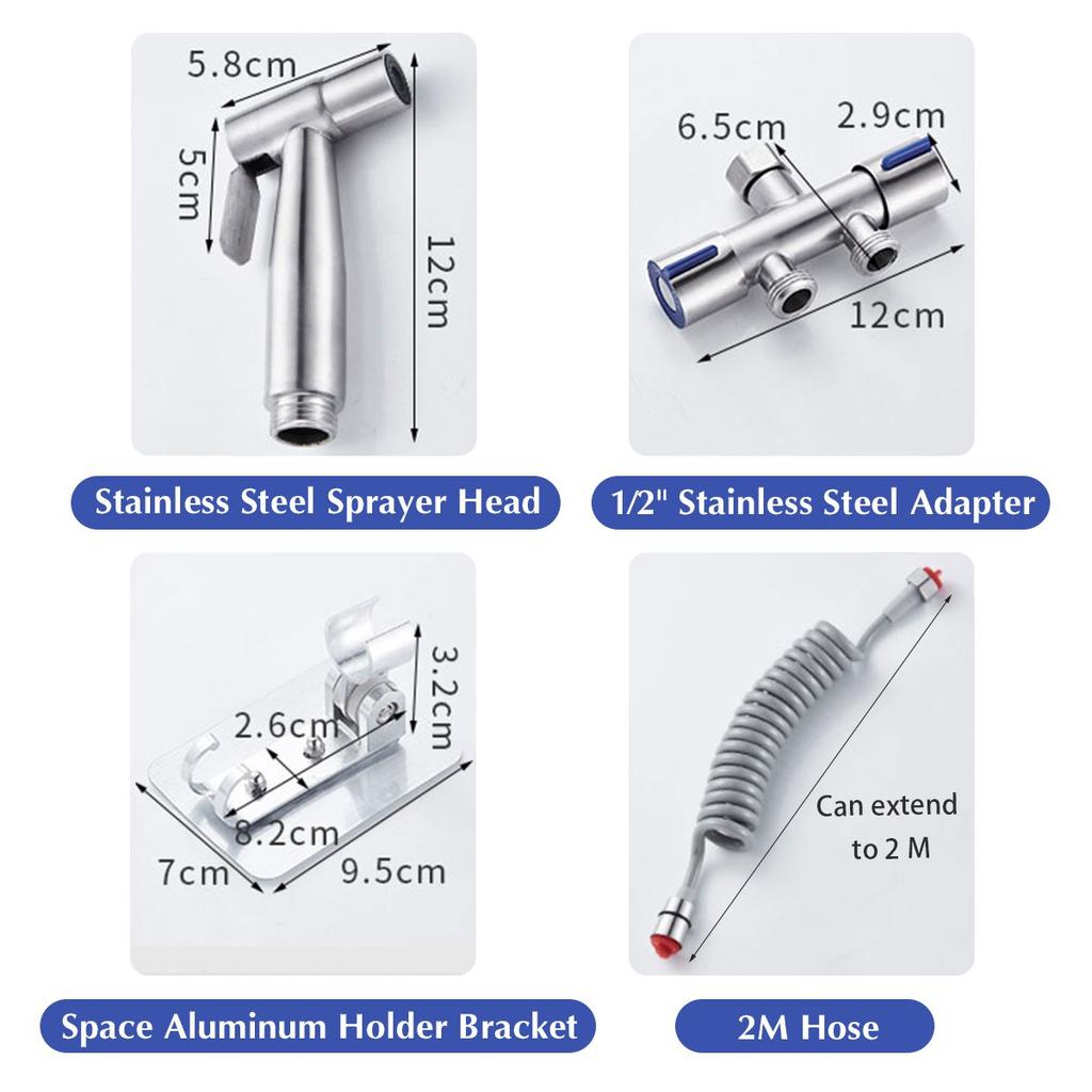 Туалет Ручной Биде Душевая Головка Душевая Головка Душевой Комплект Shatta Медный Клапан Ванная Комната Биде Распылитель Струйный Кран Держатель Шланга