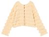 [United Arrows Green Label Relaxing] EMMEL REFINES>EM Tiered Mini Frill 2-Way Cardigan 66281000001 0300 OFF WHITE(03) FREE