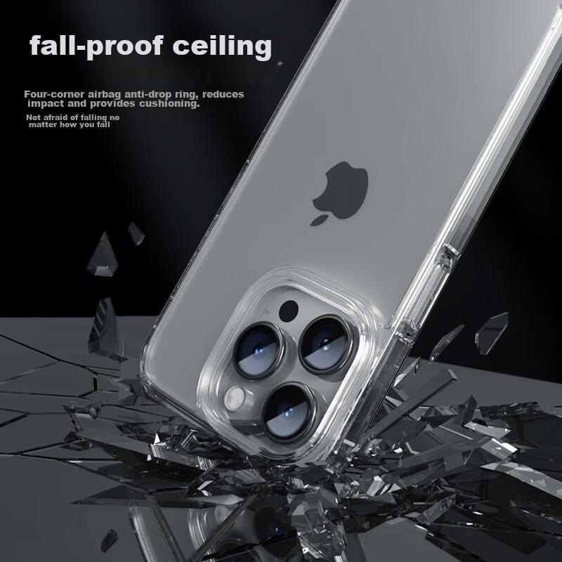 Ultra-Thin Transparent IPhone 15 Pro Max Case, Shockproof Silicone Soft Edge Protective Cover for Apple 15 Pro Max Smartphone