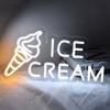 Ice Cream Neon Sign for Wall Decor Ice Cream Neon Sign Ice Cream Shop Decor Business Dessert LED Light for Bedroom Decoration