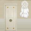 White Dream Catcher Wooden Beads Lace Pendant Feather Ornaments Lace Ribbons Wind Chime For Car Christmas Bedroom Hanging Decor