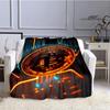Одеяло Bitcoin Fashion Printed Детское теплое одеяло Мягкое уютное одеяло из фланели Одеяло для дивана-кровати Дорожное одеяло Подарок на день рождения