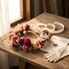 Elegant Floral Headband Artificial Flower Bridal Wreaths Flower Crown  Birthday Party