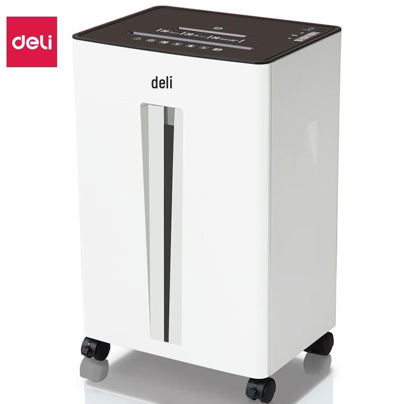 Deli 9918 Промышленный шредер для бумаги вилка CN (адаптер в комплекте)