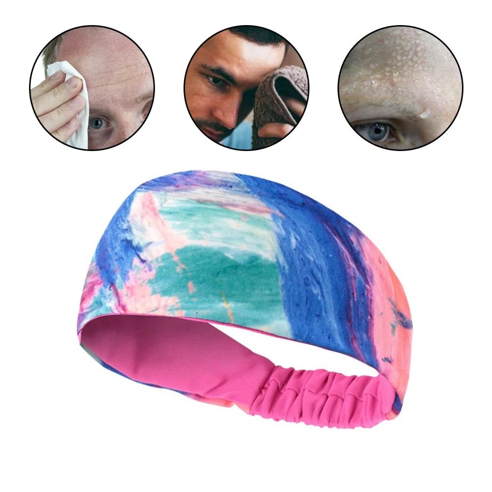 1 шт., повязка на голову для мужчин и женщин, спортивная повязка на голову для бега, тренировок, эластичная влагоотводящая повязка