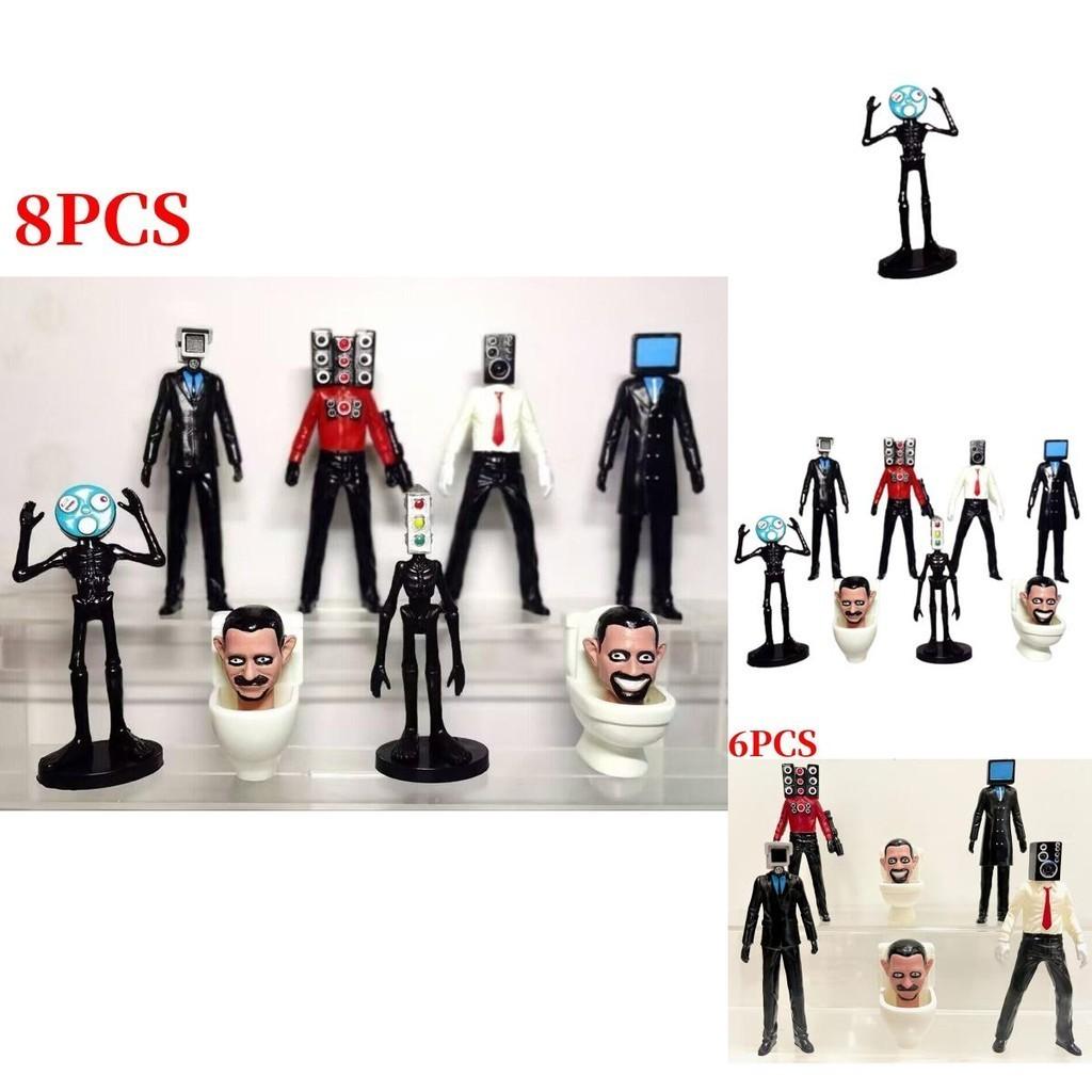 Высококачественный ПВХ 2,5-4,5 дюйма Туалетный Человек против Человека-Наблюдателя Фигурка Модель Украшение