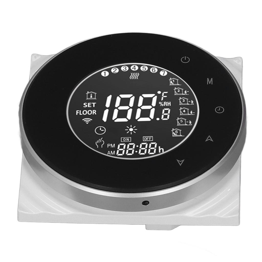 Smart Floor Heat Thermostat Voice Phone Control LCD Touch Screen WiFi Thermostat for Electric