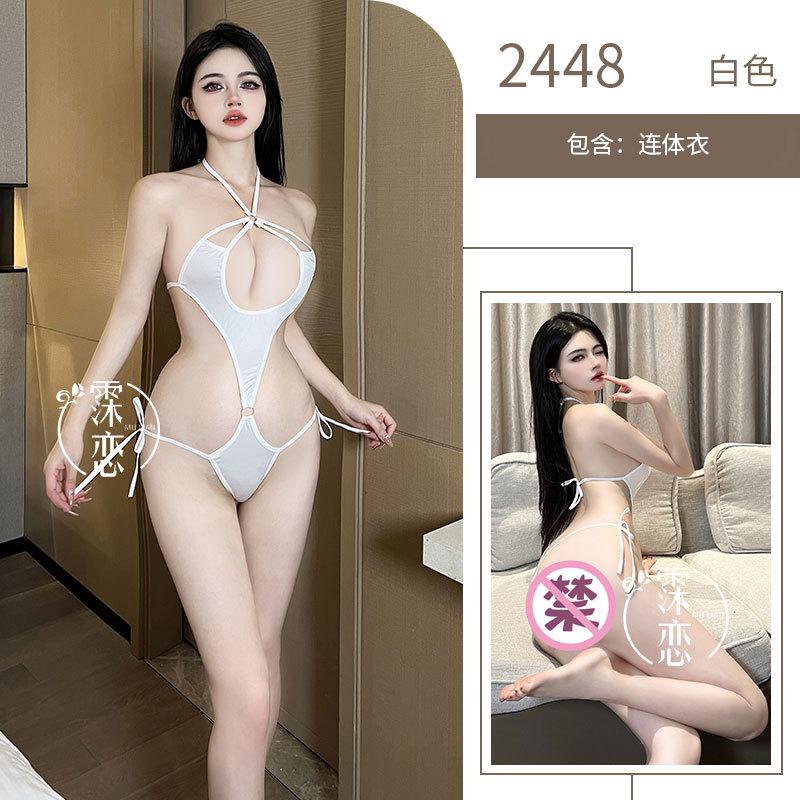 Сексуальное эротическое белье, сексуальный купальник из трех частей, клубный косплей, сексуальная униформа, свободная от искушения чистого желания