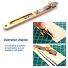 Brass Intermediate Knife, Leather Positioning Knife, Trimming Knife, Leather Strip Cutting Knife, DIY Manual Cutting Knife
