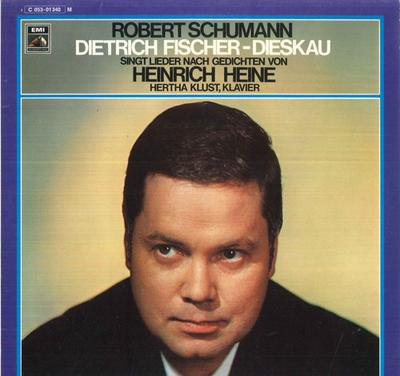 Виниловая пластинка DIETRICH FISCHER DIESKAU, HERTHA KL - Песни Шумана 1C05301340M ELECTROLA Германия Классика Б/У
