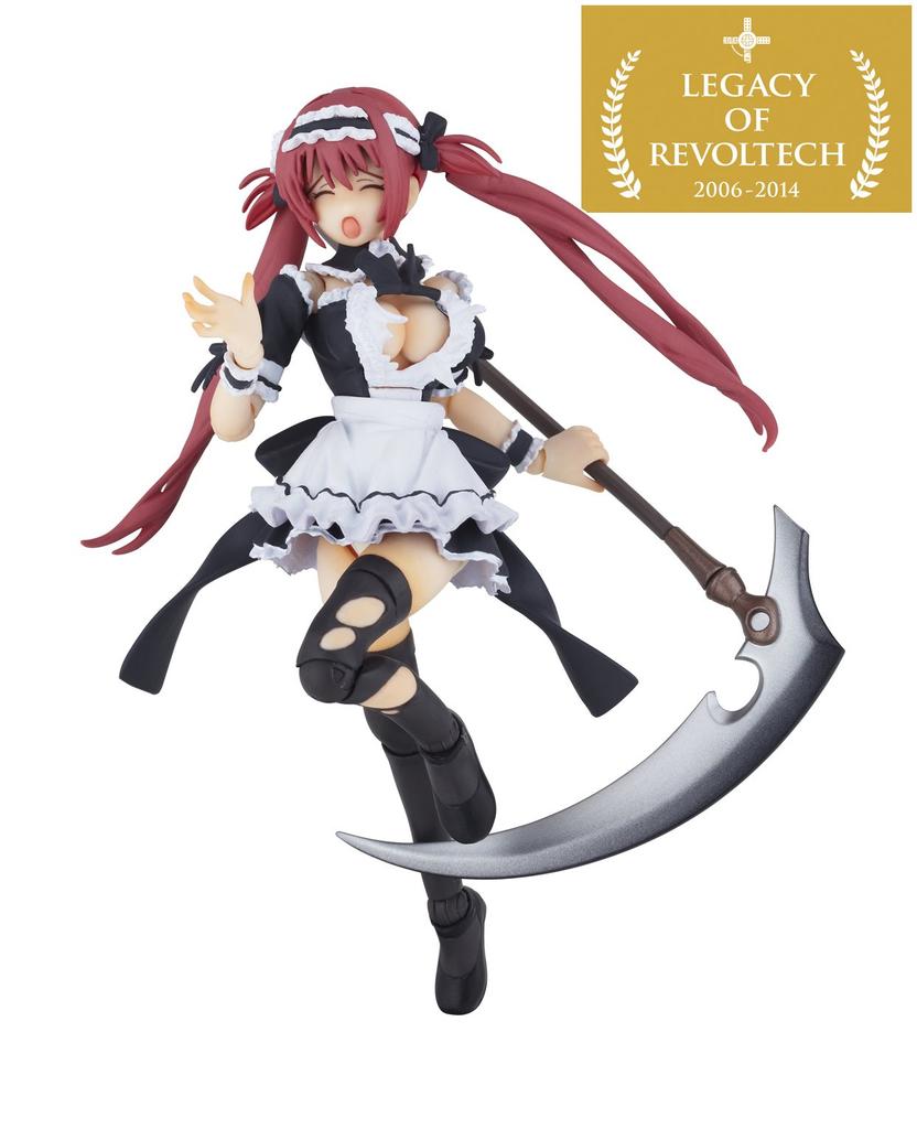 Kaiyodo Legacy of Revoltech Тот, кто ведет в Подземный мир ABS ПВХ Раскрашенная фигурка персонажа Queen's Blade Айри, (приблизительно. 135мм) & LR-017