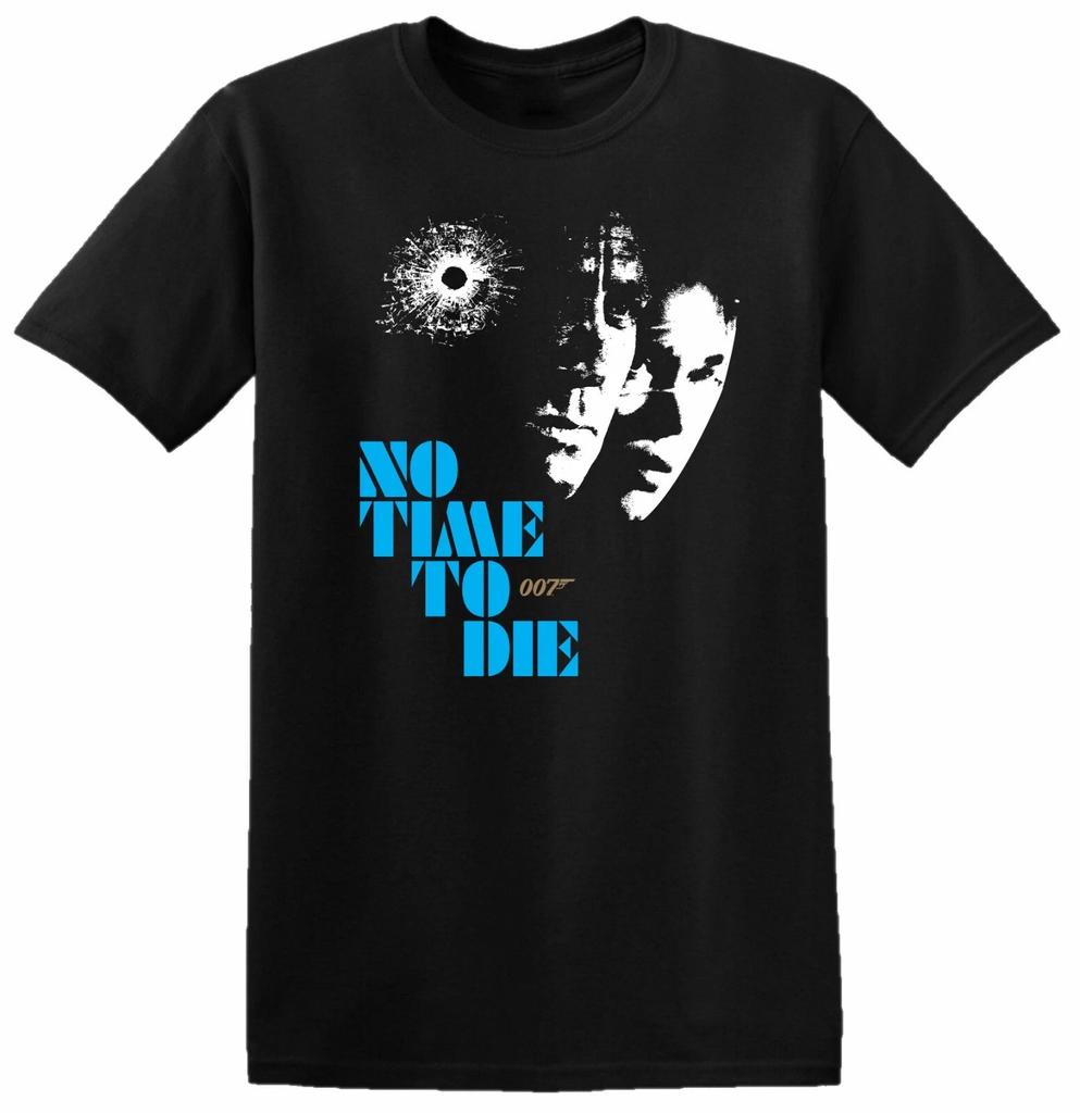 No Time To Die T Shirt James Bond 007 Top Birthday Christmas Men Kids