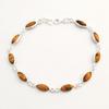 Handmade Jewelry Solid 925 Sterling Silver Tiger Eye Bracelet