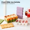Silicone Ice Cube Tray with Lid Large Ice Mold for Slow Melting Freeze Store Soup Sauce Broth Food-Grade Silicone Freezer Container for Leftovers