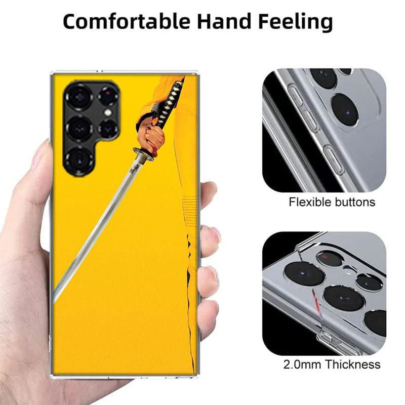 Kill Bill Capa Phone Case For Samsung S26 Ultra S25 Edge Galaxy S23 S21 S20 S24 FE S22 S10 Plus Cover Clear TPU Shell Coque with